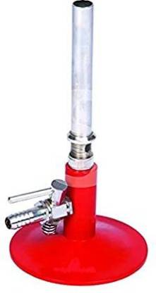 Elecopto bunsen burner sheet base with stop cock laboratory bunsen