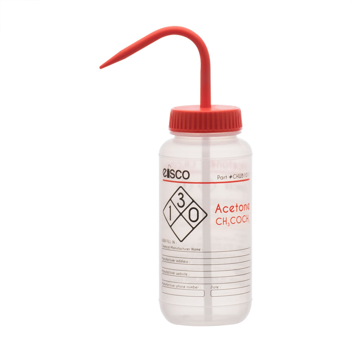 Performance plastic wash bottle, acetone, 500 mL - labeled (2