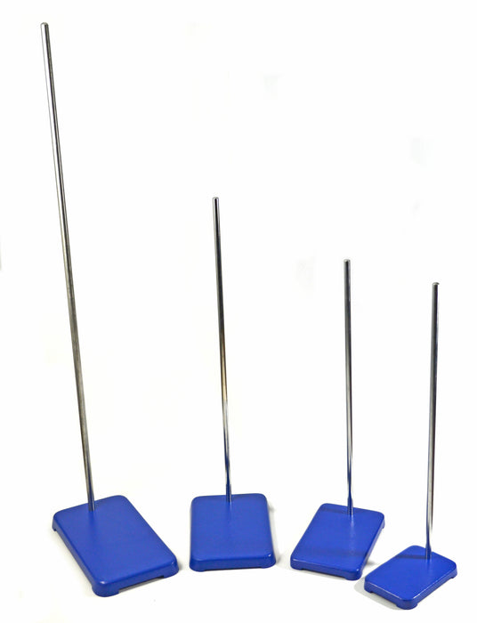 8 Piece set - rectangular retort base & rod set