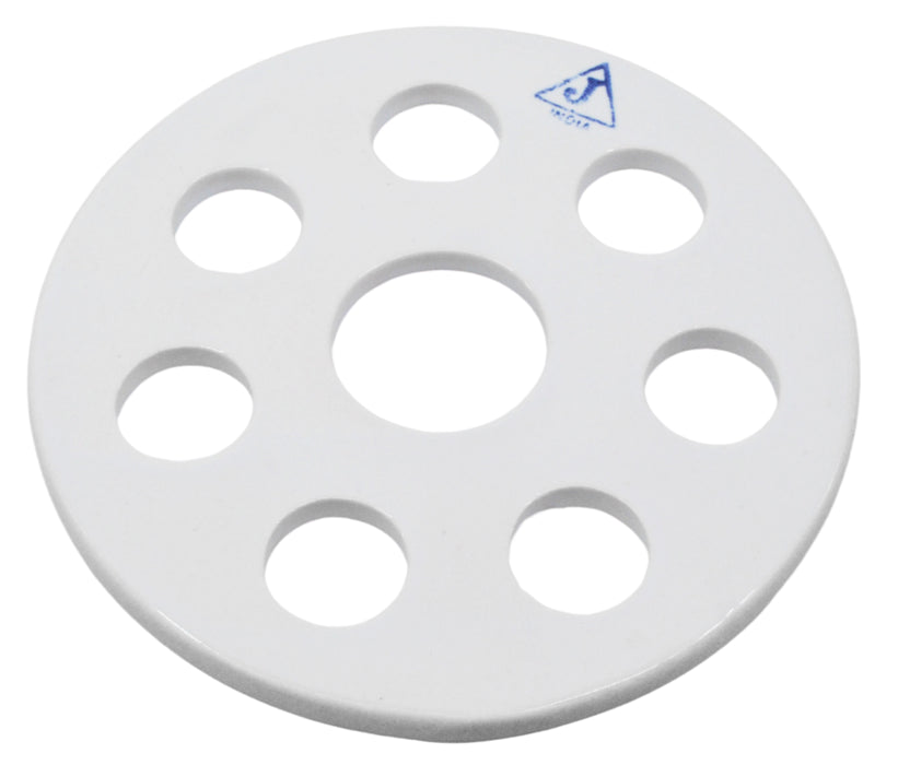 Desiccator vacuum plate, 7.5 inch - porcelain - perforated