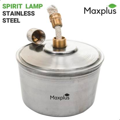 Max plus spirit lamp standard stainless steel high gloss finish