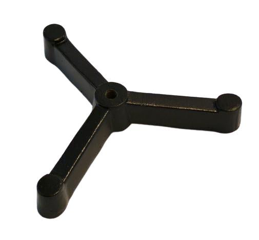 Triangular tripod retort base - 6 X6 base - heavy